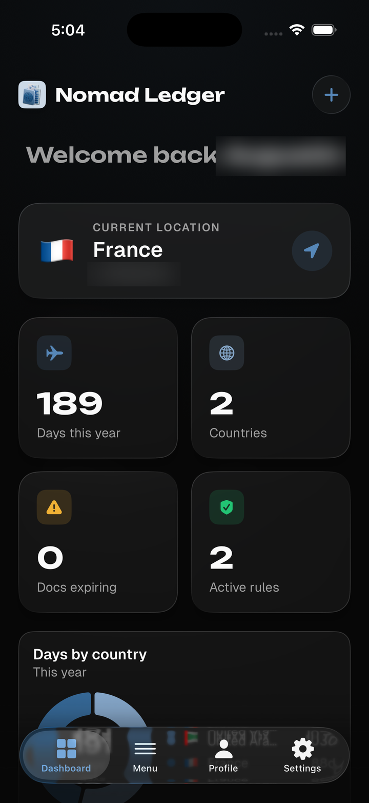 Nomad Ledger app